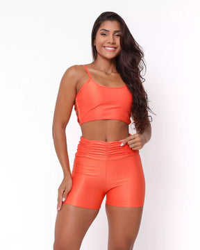 Conjunto Fitness Cós Franzido Compressão