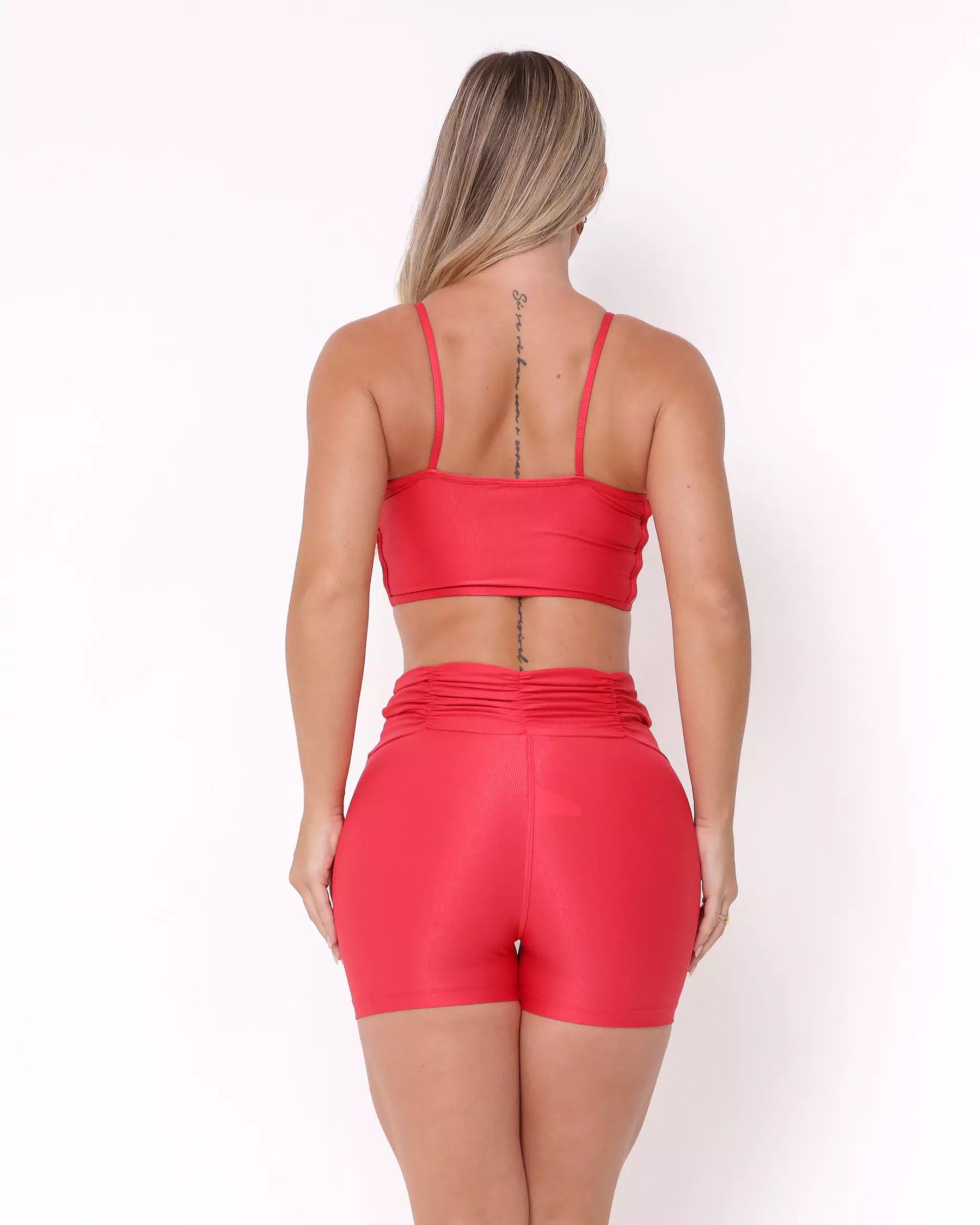 Conjunto Fitness Cós Franzido Compressão