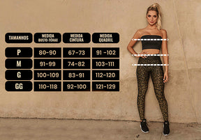 Conjunto Fitness Cós Franzido Compressão