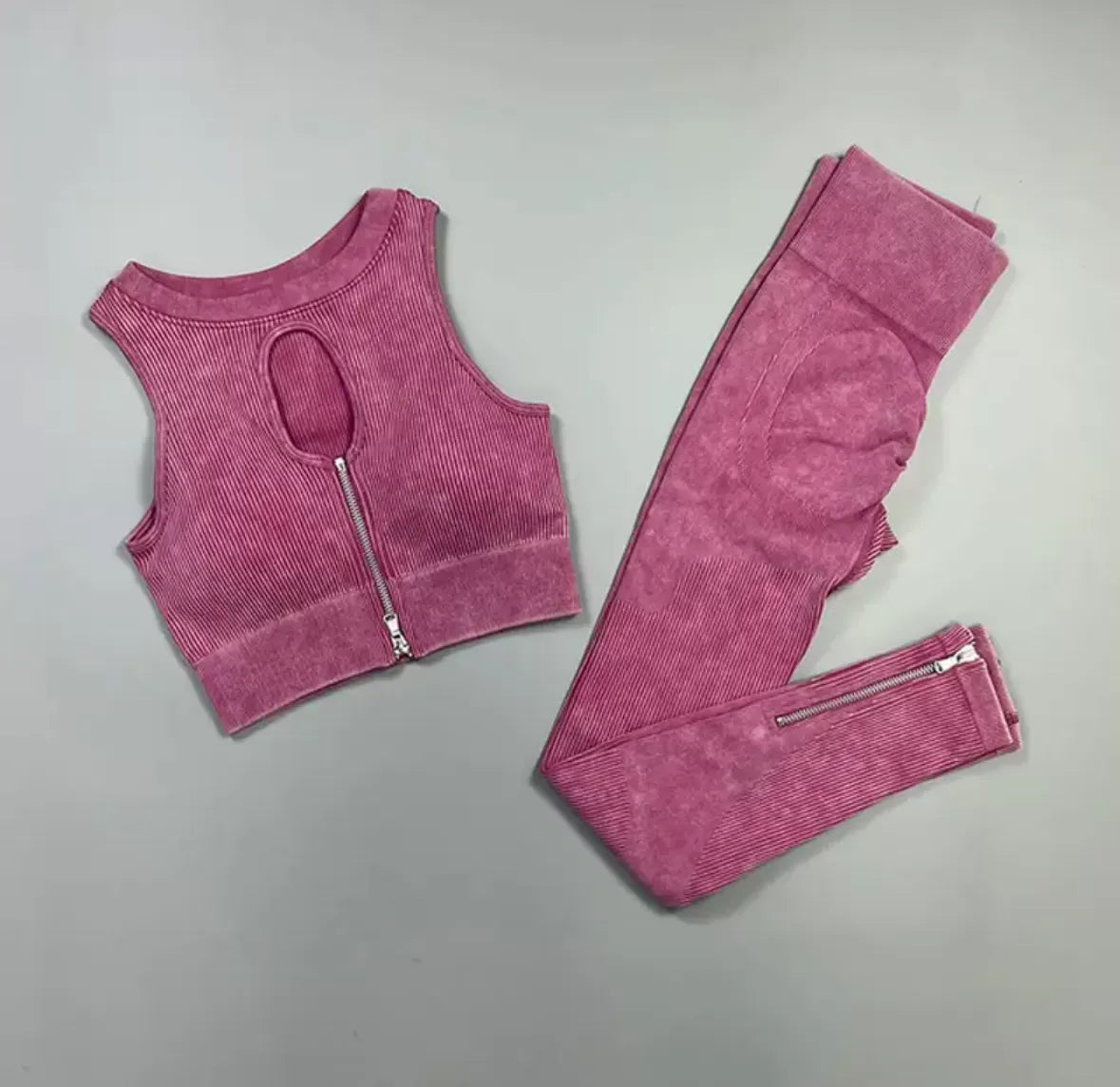 Conjunto Fitness Glacier Canelado Empina Bumbum