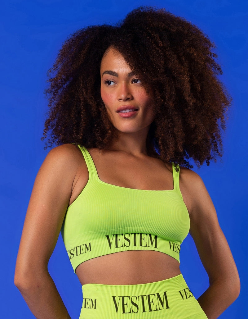 Conjunto Fitness Berbere Verde Neon